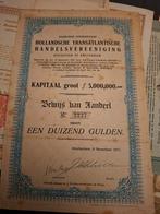 Aandeel Hollandische Transatlantische Handelsvereenigin, Postzegels en Munten, Aandelen en Waardepapieren, Ophalen of Verzenden