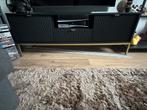 Stijlvol TV Meubel - Zwart met Gouden Details, Ophalen, Gebruikt, 150 tot 200 cm, Minder dan 100 cm