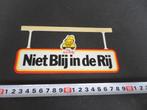 sticker WOBBELER Niet Blij in de Rij   Blij dat ik rij *, Verzamelen, Stickers, Ophalen, Zo goed als nieuw, Bedrijf of Vereniging
