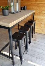 Tolix cafe legend eetkamerstoelen vintage bistro stoel  758, Huis en Inrichting, Stoelen, Ophalen of Verzenden, Nieuw, Bruin, Vijf, Zes of meer stoelen