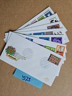 FDC JAAR 1973 - BIJNA COMPLEET - 7 EERSTE DAG ENVELOPPEN, Ophalen of Verzenden, Onbeschreven, Nederland