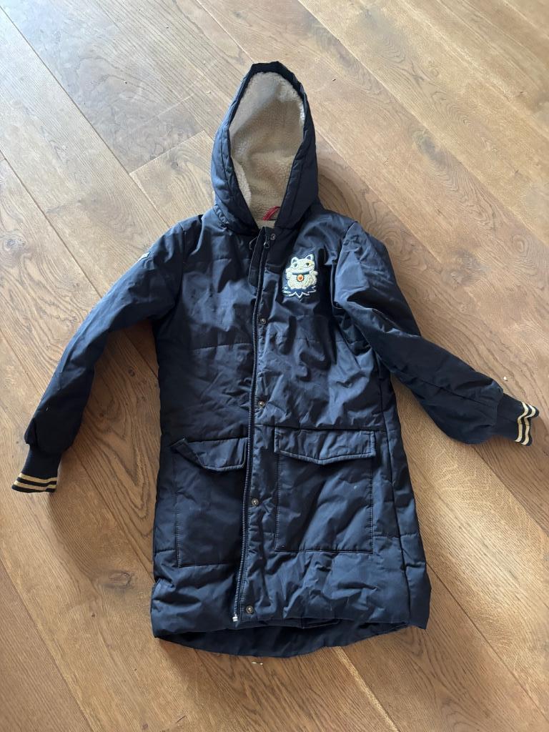 ≥ Winterjas Mim-Pi meisje donker blauw meisje 152 — Kinderkleding