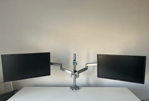 Luxe Monitorarm voor 3 monitoren (incl. 2 monitoren), Computers en Software, Monitoren, Gebruikt, 60 Hz of minder, DVI, HDMI, VGA