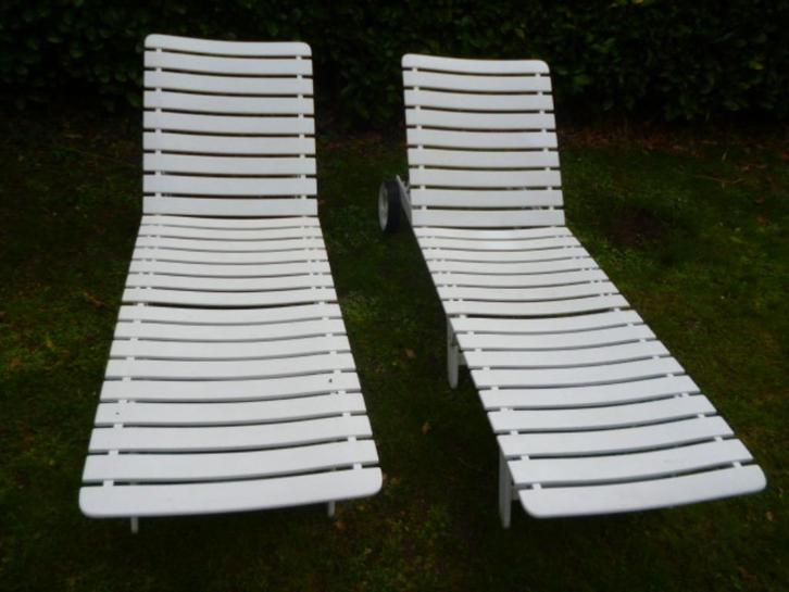 3 + 1 Rovergarden Pallanza Ligbedden IZGS, Tuin en Terras, Ligbedden, Gebruikt, Kunststof, Ophalen