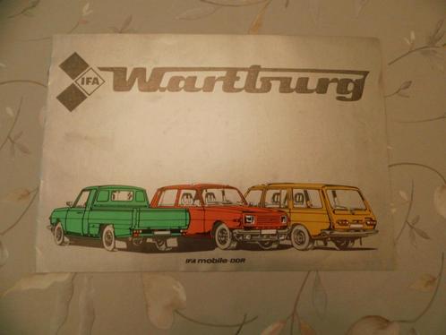 Wartburg sedan station en pickup (trans), Boeken, Auto's | Folders en Tijdschriften, Zo goed als nieuw, Overige merken, Verzenden