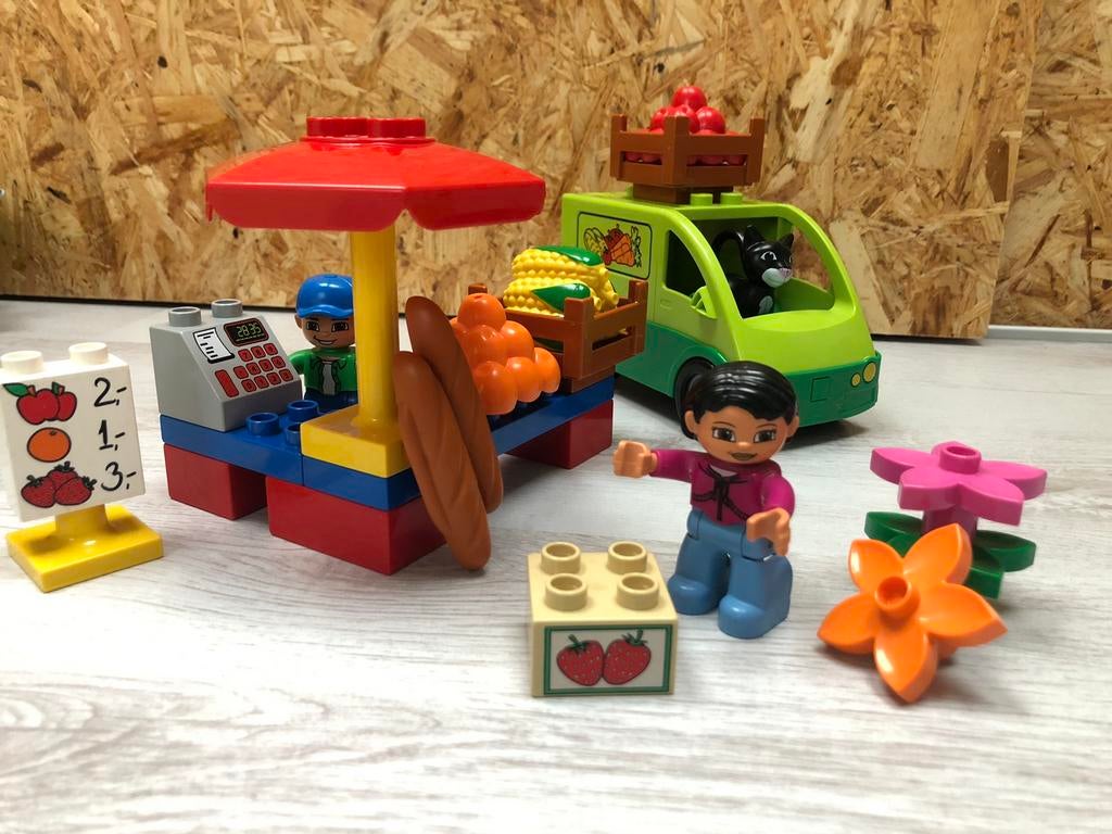Lego Duplo markt 5683, Ophalen, Zo goed als nieuw, Duplo