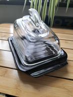 Glazen Boter- of Kaasstolp Leerdam a.d. Copier, Antiek en Kunst, Antiek | Glas en Kristal, Ophalen of Verzenden