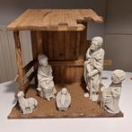 Mooie Kerststal met Figuren, Antiek en Kunst, Antiek | Religie, Ophalen of Verzenden