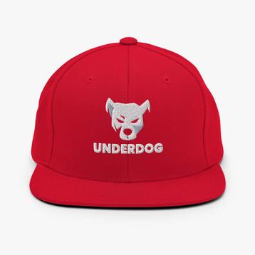 Underdog Classic Snapback Cap Rood beschikbaar voor biedingen