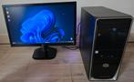 AMD PC + scherm, toetsenbord en muis (16GB RAM/SSD/HDD), Computers en Software, Desktop Pc's, Ophalen, Gebruikt, HDD, Met monitor