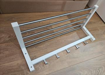Ikea Tjusig Kapstok Wit 79 cm 5 haken beschikbaar voor biedingen