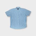 Pierre Cardin heren overhemd met korte mouwen Maat XXL., Tweedehands, Pierre Cardin, Blauw, Pierre Cardin