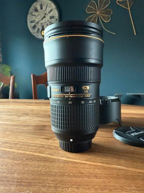 Nikon AF-S Nikkor 24-70mm 2.8E ED VR, Audio, Tv en Foto, Fotografie | Lenzen en Objectieven, Zo goed als nieuw, Ophalen
