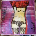 Schilderij 'Turn in On' van Jack (2010). Op doek 150x150cm., Ophalen of Verzenden