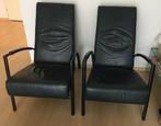 Te koop twee fauteuils, Huis en Inrichting, Ophalen, Gebruikt, Minder dan 75 cm, Leer