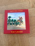 4-in-1 Puzzel Ingrid & Dieter Schubert, Ophalen, 10 tot 50 stukjes, Zo goed als nieuw, 4 tot 6 jaar
