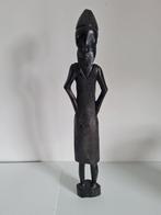 beeld van Afrikaanse man in ebbenhout, Antiek en Kunst, Ophalen of Verzenden