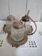 Oud Setje peper zout mosterd, Antiek en Kunst, Ophalen of Verzenden