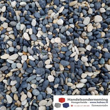 Natural blend pebbles antraciet beige tuin pad oprit deco beschikbaar voor biedingen