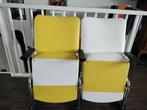 Vintage bioscoop stoelen, Ophalen, Zo goed als nieuw, Wit, Twee