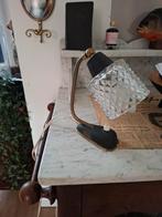 Vintage Bureaulamp met Kristallen Kap, Ophalen