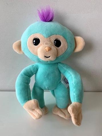 Knuffel aap mintgroen / turqouise 25 cm / Fingerlings beschikbaar voor biedingen