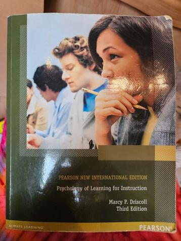 Psychology of Learning for Instruction - Driscoll beschikbaar voor biedingen