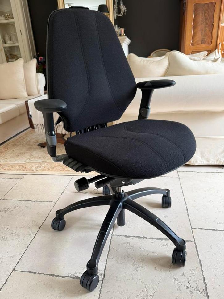RH Logic 300 bureaustoel, Huis en Inrichting, Bureaustoelen, Zo goed als nieuw, Bureaustoel, Zwart, Ergonomisch, Ophalen
