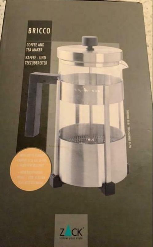 Zack BRICCO koffie-/theemaker, roestvrij staal Nieuw, Huis en Inrichting, Keuken | Keukenbenodigdheden, Nieuw, Ophalen of Verzenden