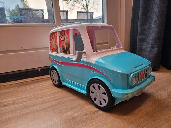 Barbie camper, Kinderen en Baby's, Speelgoed | Poppen, Gebruikt, Barbie, Ophalen