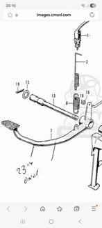 GEZOCHT. Honda CD50 rempedaal. Nette staat., Ophalen of Verzenden, Zo goed als nieuw, Overige merken
