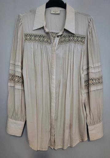 Frequent blouse XL - Crème met kant beschikbaar voor biedingen