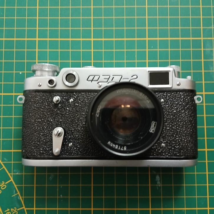 Klassieke FED 2 analoge camera, Audio, Tv en Foto, Fotocamera's Analoog, Gebruikt, Compact, Overige Merken, Ophalen of Verzenden