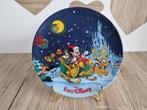 Prachtig Vintage Wandbord Euro Disney Disney Kerst Porselein, Verzenden, Mickey Mouse, Zo goed als nieuw, Servies