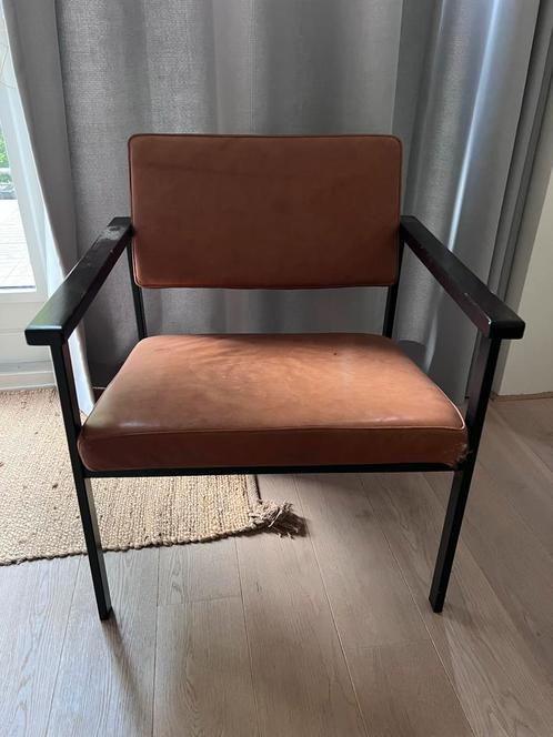Leren Stoel Loods 5 - Opknapper, Huis en Inrichting, Stoelen, Gebruikt, Eén, Leer, Bruin, Ophalen