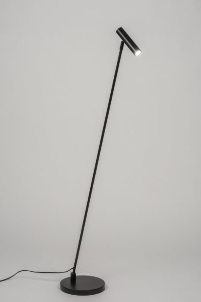 led vloerlamp bank hoekbank bed lamp zwart touche dimbaar, Huis en Inrichting, Lampen | Vloerlampen, Nieuw, 150 tot 200 cm, Glas