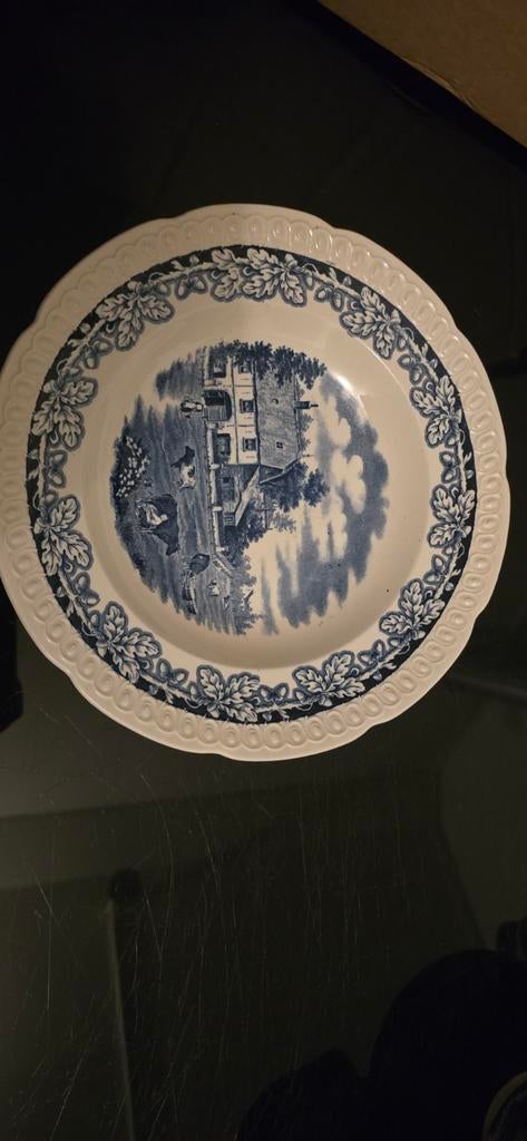 6 mooie boerenhoeve bordenset, Antiek en Kunst, Antiek | Servies los, Ophalen of Verzenden