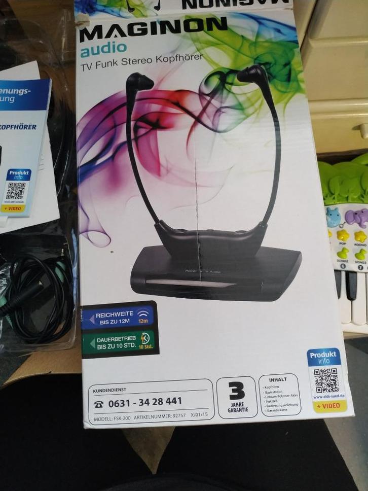 Maginon TV-radio stereohoofdtelefoon FSK-200, Audio, Tv en Foto, Koptelefoons, Zo goed als nieuw, Overige merken, Draadloos, Ophalen of Verzenden