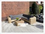 Steigerhout Tuinbanken Loungebanken LoungeSet Hoekbank ACTIE, Verzenden, Steigerhout, Nieuw, Eettafel