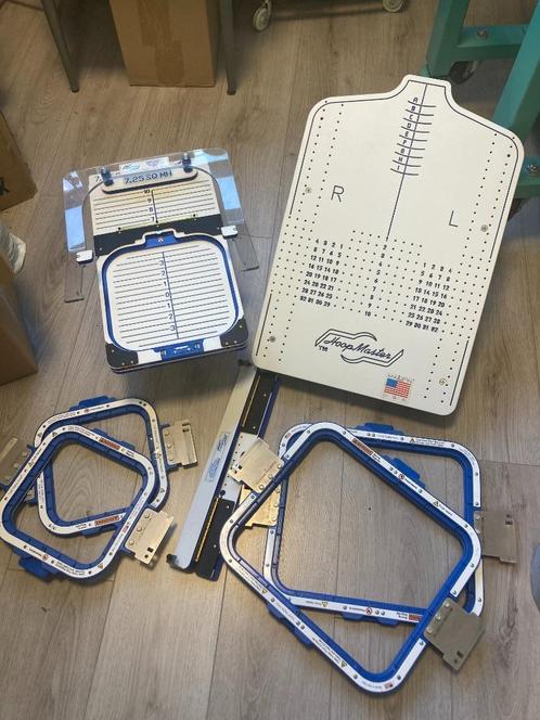 Hoopmaster set met magneetframes (voor borduurmachine), Hobby en Vrije tijd, Borduren en Borduurmachines, Gebruikt, Onderdeel of Toebehoren