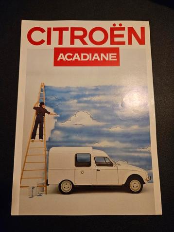 Brochure Citroën Acadiane model 1987 Frankrijk  beschikbaar voor biedingen