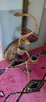 Vintage rotan planten standaard ,slang, Ophalen, Overige soorten, Minder dan 100 cm
