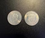 2 zilveren tientjes, 10 gulden Juliana zilver, Postzegels en Munten, Munten | Nederland, Setje, Zilver, Ophalen of Verzenden, Koningin Juliana