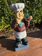 Beeldje Kok met Dienblad, Ophalen of Verzenden, Gebruikt, Mens