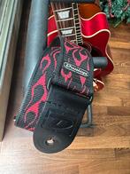 Dunlop gitaarband zwart/rood/vlammen, Ophalen of Verzenden, Zo goed als nieuw