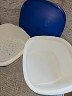 Groot serveerwonder blauw wit, Ophalen of Verzenden, Zo goed als nieuw, Wit
