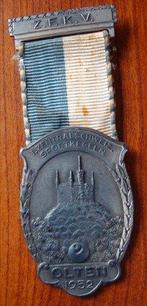 Eremedaille, Kegelkampioenschap Olten Zwitserland 1952, Postzegels en Munten, Penningen en Medailles, Verzenden, Overige materialen