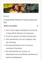 2-daags BLUE Wellness Hotelarrangement (2p.), Twee personen, Cadeaubon, Arrangement, Spa of Sauna