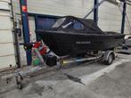 Admiraal 470xl deluxe Sloep met pega trailer en 15pk suzuki, Ophalen, 10 tot 30 pk, Zo goed als nieuw, 3 tot 6 meter