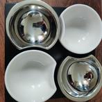 4x serveerschaaltjes | Magppie | design uit India, Ophalen of Verzenden, Overige stijlen, Porselein, Schaal of Schalen